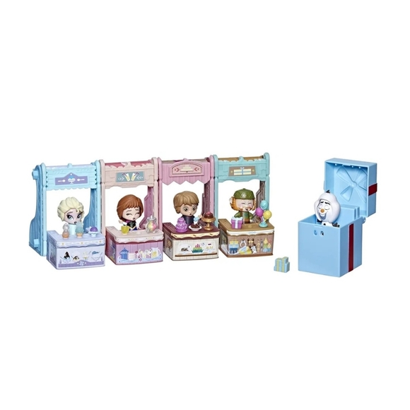 Disney Frozen Twirlabouts Surprise Celebration 4 Sleds 5 Dolls Playset Toys NEW - Picture 4 of 12